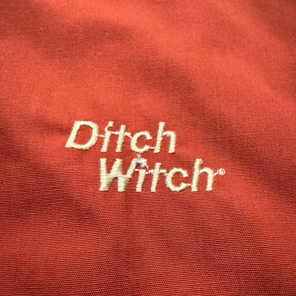 Vintage Ditch Witch Puffer Jacket Coat Workwear XL